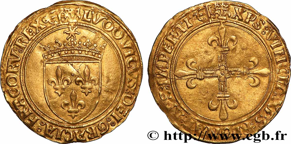 LOUIS XII, FATHER OF THE PEOPLE Écu d&nbsp;or au soleil s.m. Bayonne AU