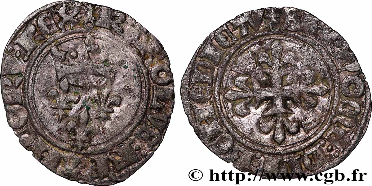 CHARLES VI LE FOU OU LE BIEN AIMÉ Gros dit &nbsp;florette&nbsp; s.m. Paris TTB