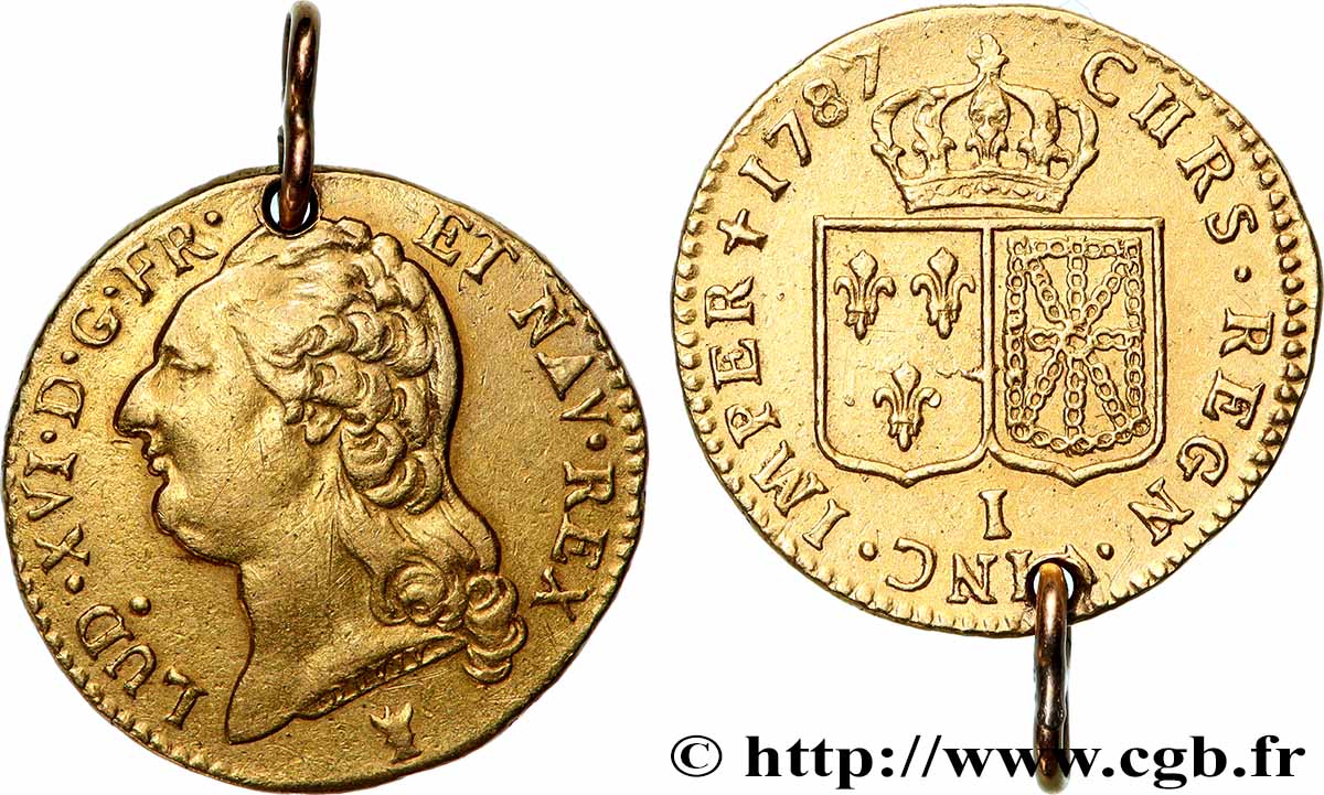 LOUIS XVI Louis d&nbsp;or aux écus accolés 1787 Limoges VF