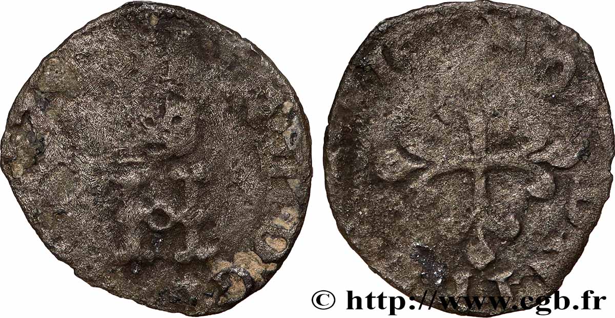 HENRY III Liard à l&nbsp;H couronnée s.m. Atelier indéterminé fS
