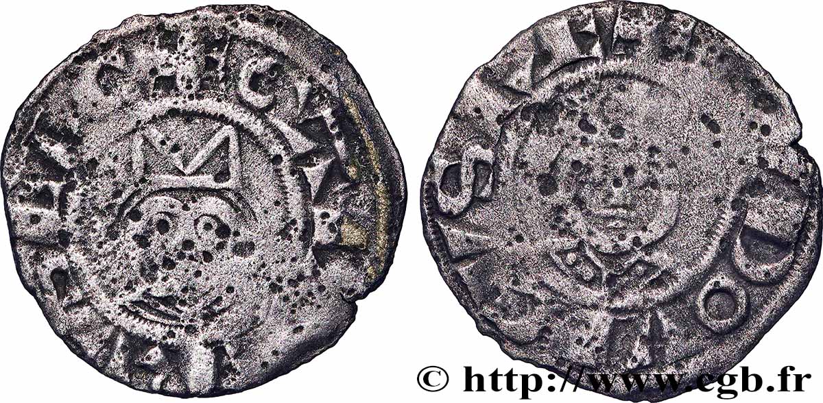 LOUIS VII LE JEUNE Denier s.m. Laon TB