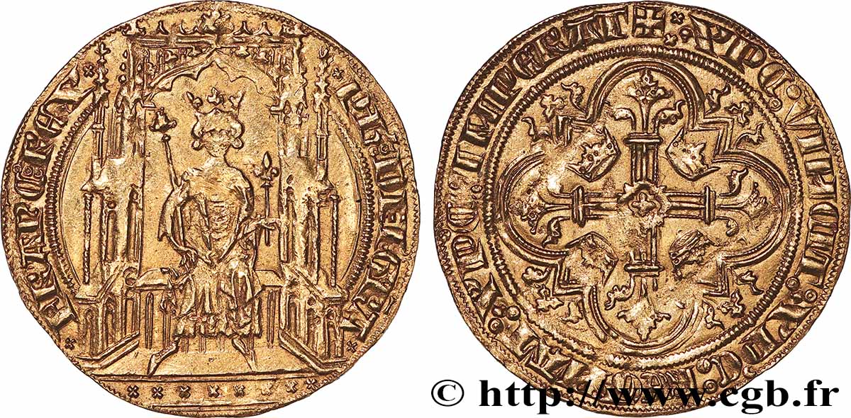 FELIPE VI OF VALOIS Double d&nbsp;or s.m.  MBC/MBC+