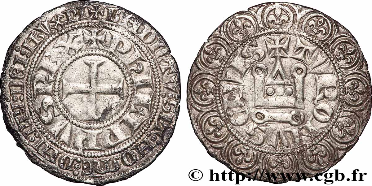 PHILIP IV &nbsp;THE FAIR&nbsp; Gros tournois à l&nbsp;O long s.m. s.l. XF