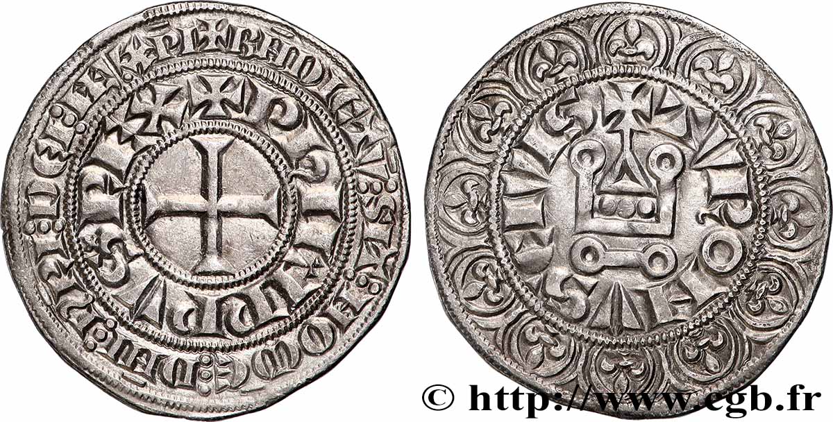 FILIPPO IV &nbsp;THE FAIR&nbsp; Gros tournois à l&nbsp;O rond s.m. s.l. SPL