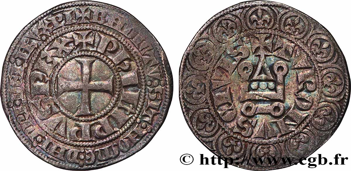 PHILIPP IV &nbsp;THE FAIR&nbsp; Gros tournois à l&nbsp;O long n.d. s.l. SS