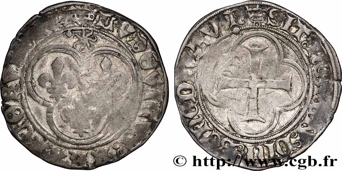 LOUIS XI LE PRUDENT Blanc au soleil n.d. Châlons-en-Champagne TB/TB+