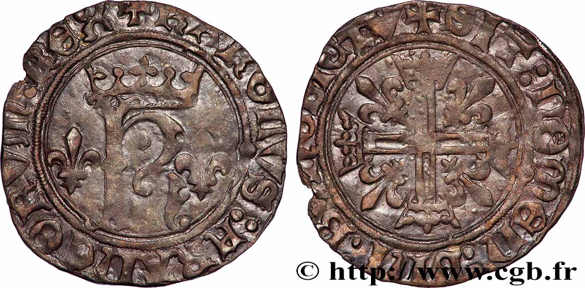 CHARLES VIII Karolus n.d. Tours TTB