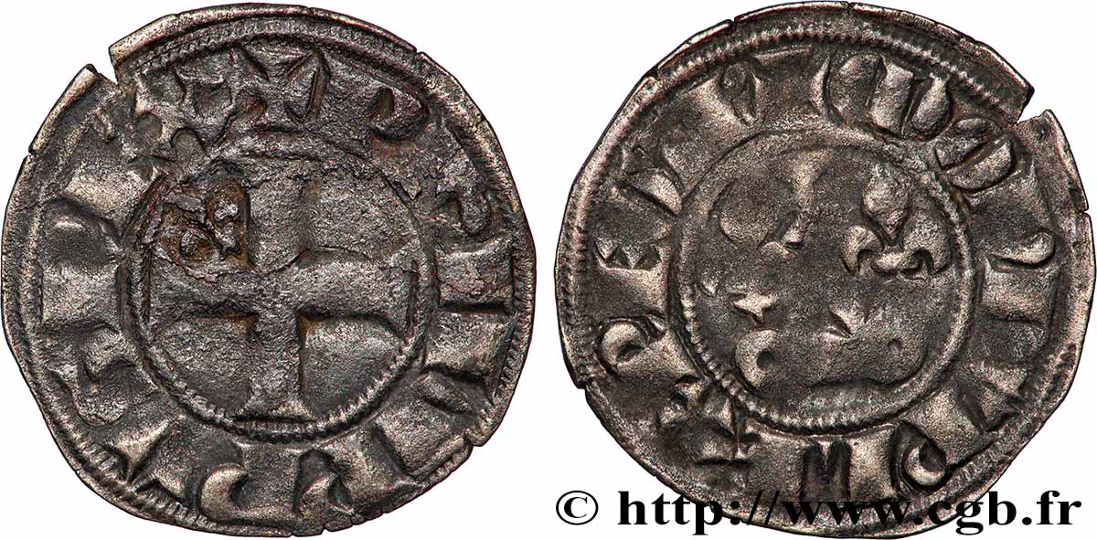 FILIPPO IV &nbsp;THE FAIR&nbsp; Double tournois n.d. s.l. q.BB