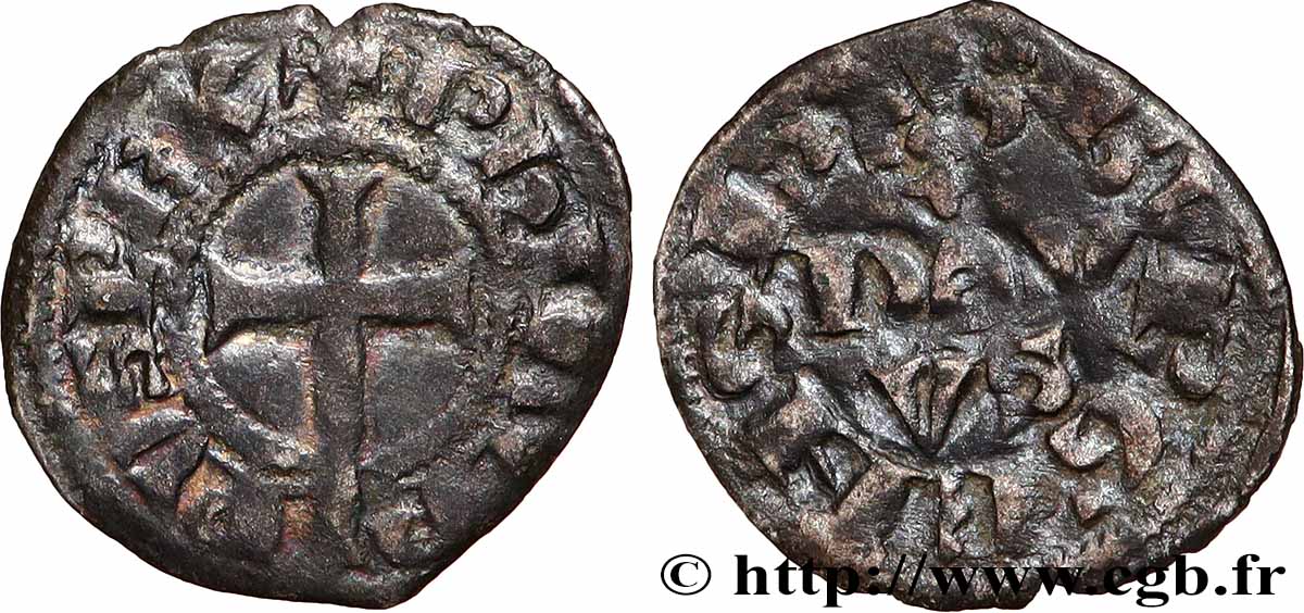 FILIPPO IV &nbsp;THE FAIR&nbsp; Obole bourgeoise s.m. s.l. BB/q.BB