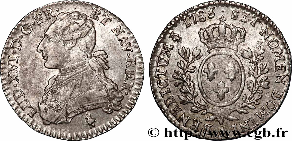 LOUIS XVI Dixième d&nbsp;écu aux branches d&nbsp;olivier 1785 Paris XF/AU