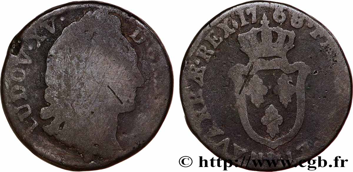 LOUIS XV THE BELOVED Sol d&nbsp;Aix 1768 Aix-en-Provence VG