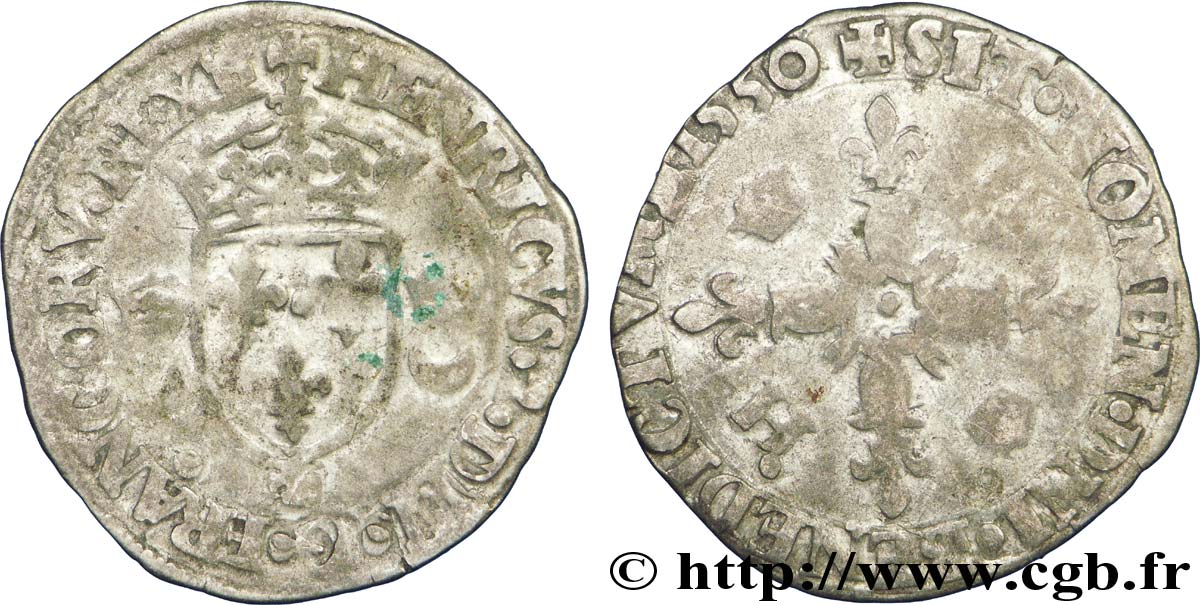 HENRY II Douzain aux croissants 1550 Caen S
