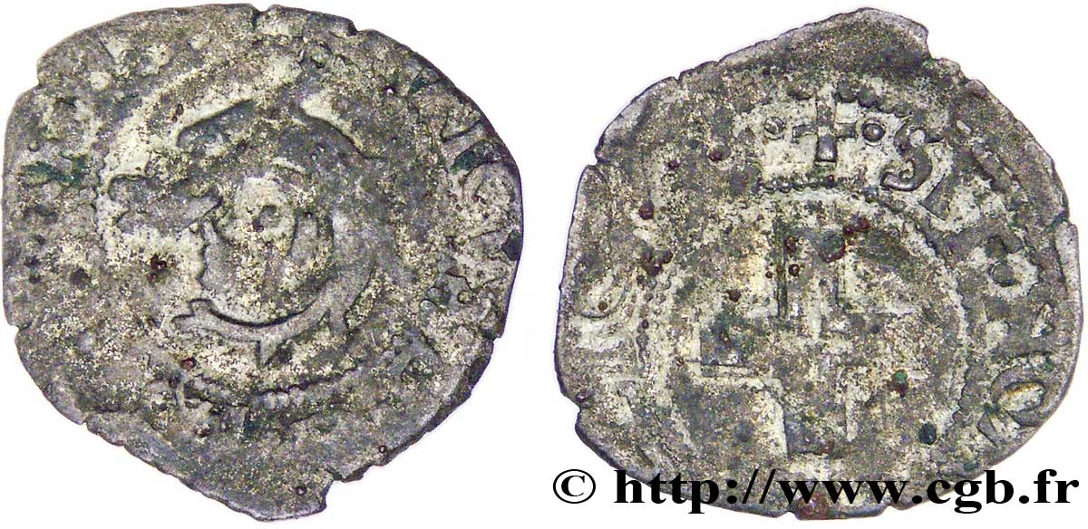 HENRY II Liard du Dauphiné à la croisette n.d. Romans BC