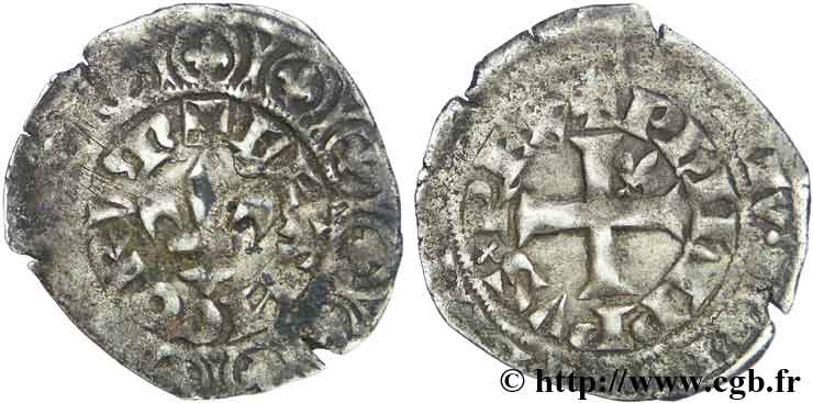 PHILIPPE VI DE VALOIS Gros à la fleur de lis n.d.  TB+