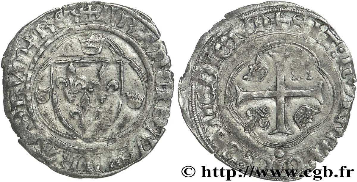 FRANÇOIS IER LE RESTAURATEUR DES LETTRES Grand blanc à la couronne, 1er type n.d. Limoges TTB