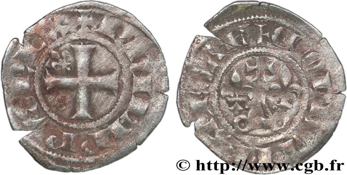 PHILIPPE IV LE BEL Double tournois n.d.  TB+