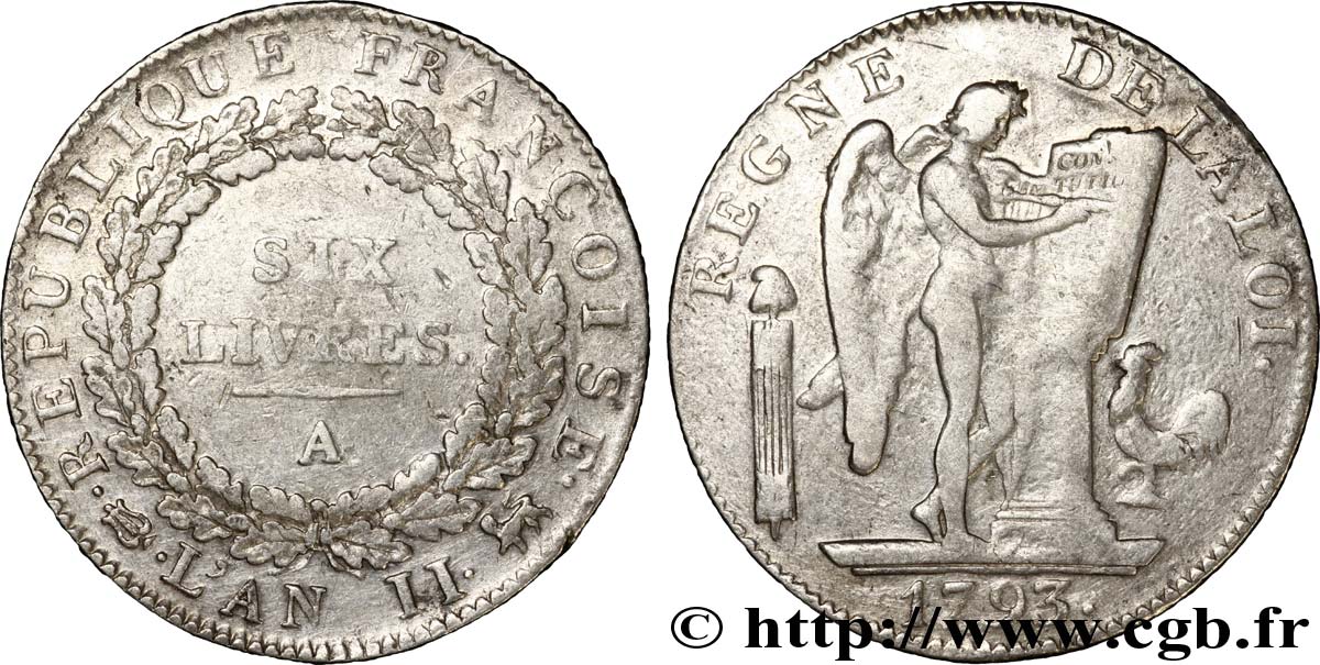 LA CONVENTION Six livres dit &nbsp;au génie&nbsp; 1793 Paris TB+