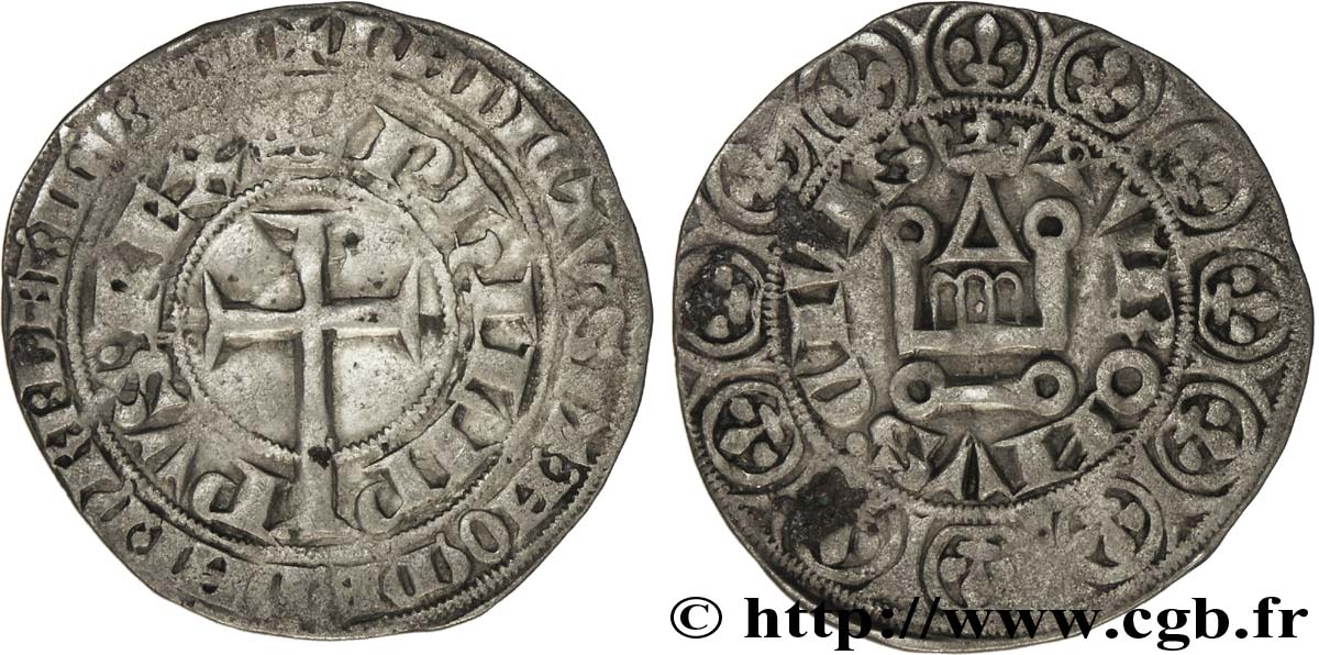 PHILIPPE VI DE VALOIS Gros à la queue n.d.  TTB