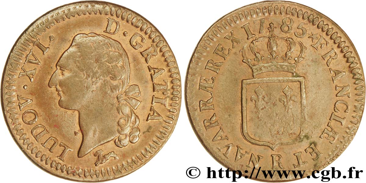 LOUIS XVI Sol dit “à l’écu” 1785 Orléans TTB/TB+