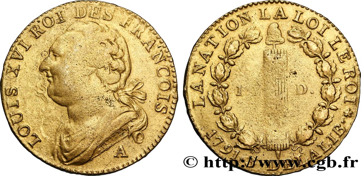 LOUIS XVI (MONARQUE CONSTITUTIONNEL)  12 deniers dit  au faisceau , type FRANCOIS 1791 Paris TB