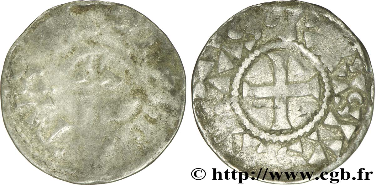ROBERT II LE PIEUX Denier  n.d. Paris TB/TB+