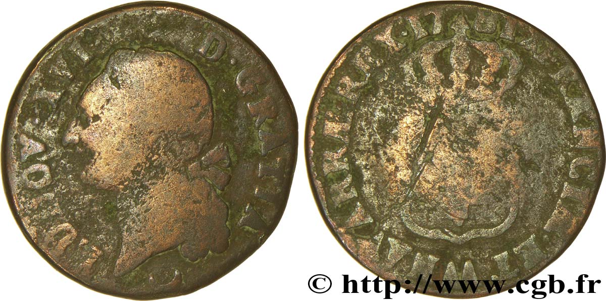LOUIS XVI Sol dit  à l écu  1781 Metz AB