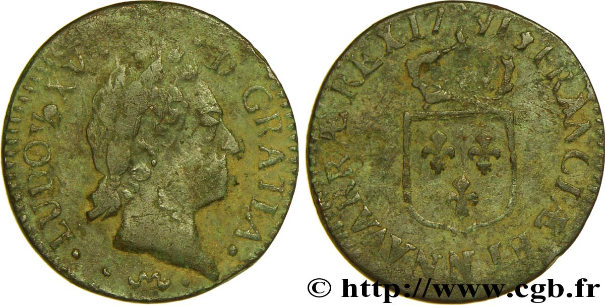 LOUIS XV DIT LE BIEN AIMÉ Demi-sol dit “à la vieille tête” 1771 Montpellier TB+/TTB