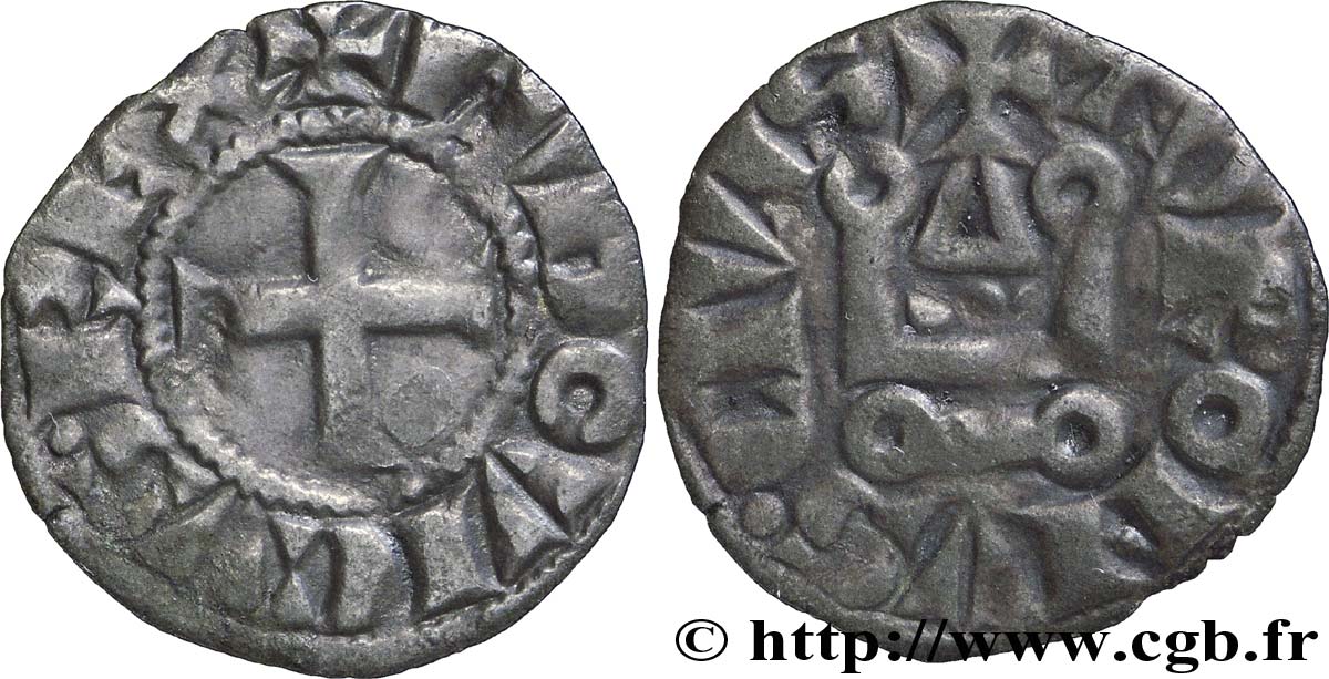 LOUIS IX DIT &nbsp;SAINT LOUIS&nbsp; Denier tournois n.d.  TB+