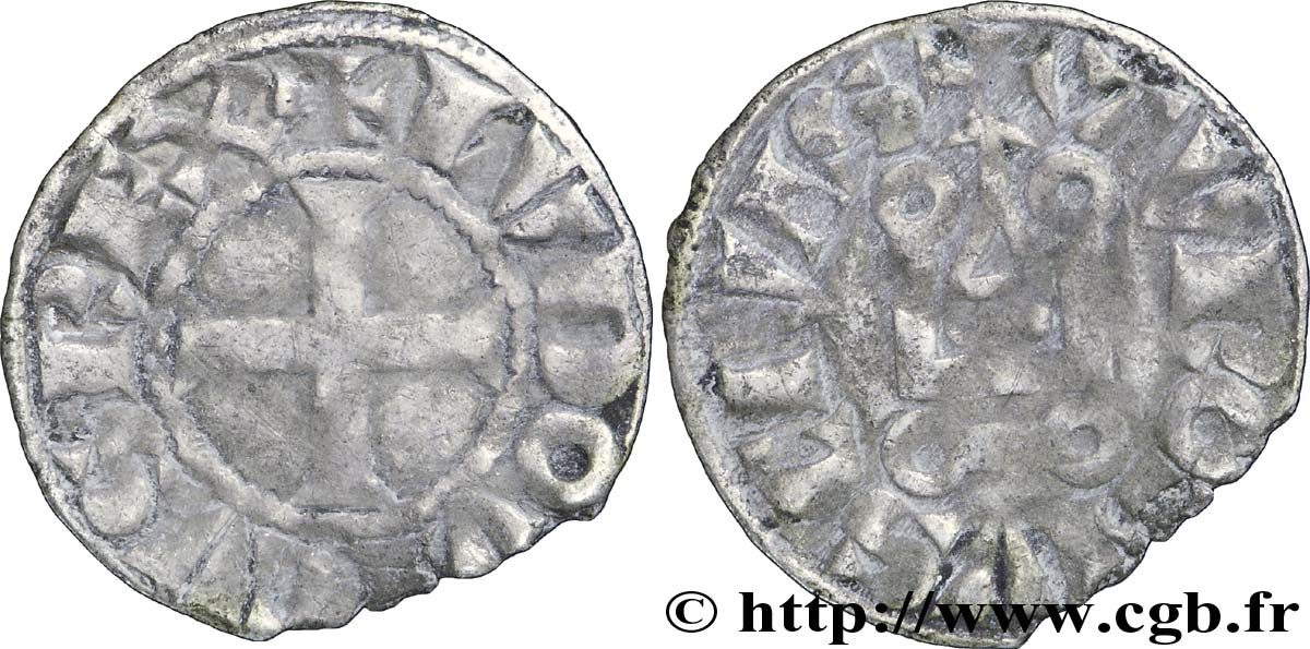 LOUIS IX DIT &nbsp;SAINT LOUIS&nbsp; Denier tournois n.d.  B+