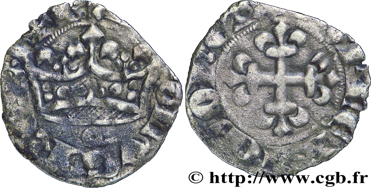 CHARLES IV LE BEL Double parisis n.d.  TB+
