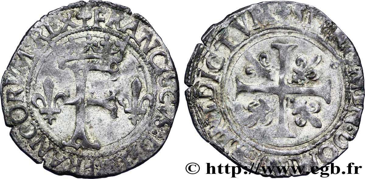 FRANÇOIS IER LE RESTAURATEUR DES LETTRES Dizain franciscus, 1er type n.d. Toulouse TTB