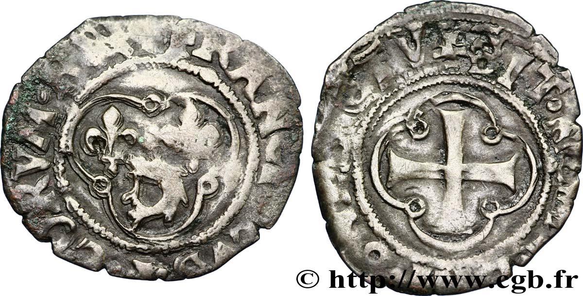FRANÇOIS IER LE RESTAURATEUR DES LETTRES Double tournois, 1er type n.d. Romans B+