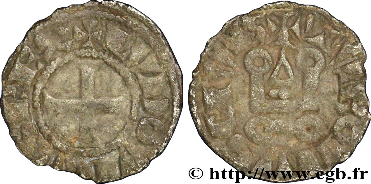 LOUIS IX DIT  SAINT LOUIS  Obole tournois n.d. s.l. TB/TB+