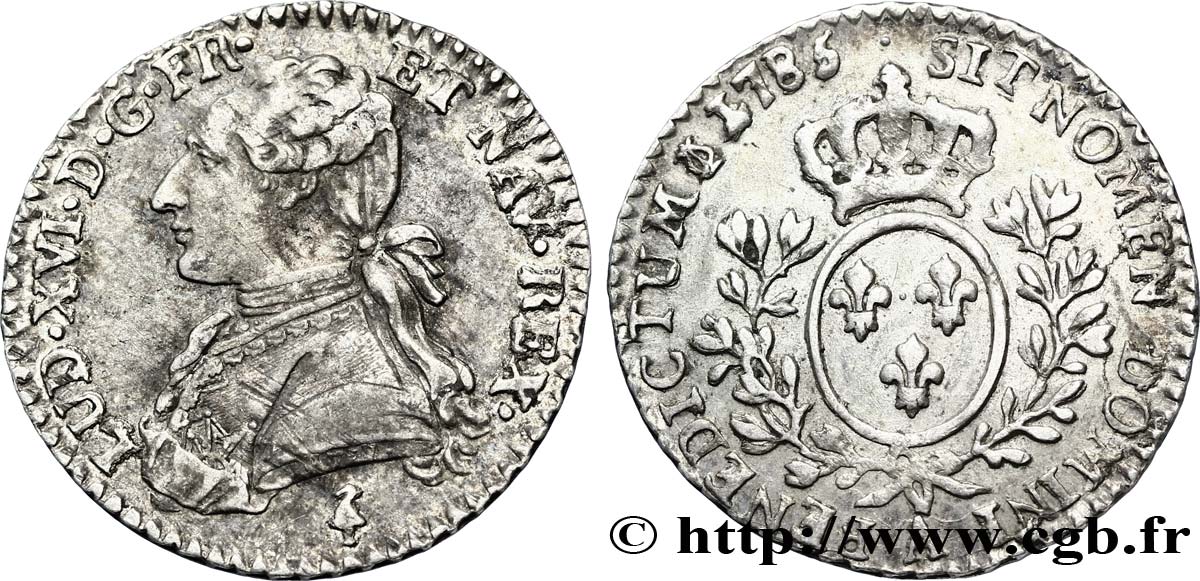 LOUIS XVI Dixième d&nbsp;écu aux branches d&nbsp;olivier 1785 Paris TTB