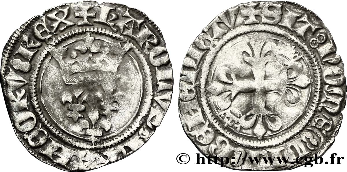 CHARLES VI LE FOU OU LE BIEN AIMÉ Gros dit  florette  n.d. Saint-Quentin TTB