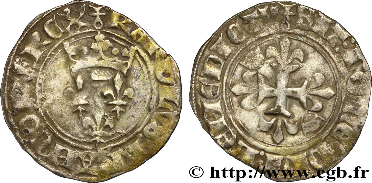 CHARLES VI LE FOU OU LE BIEN AIMÉ Gros dit &nbsp;florette&nbsp; n.d. Paris TB