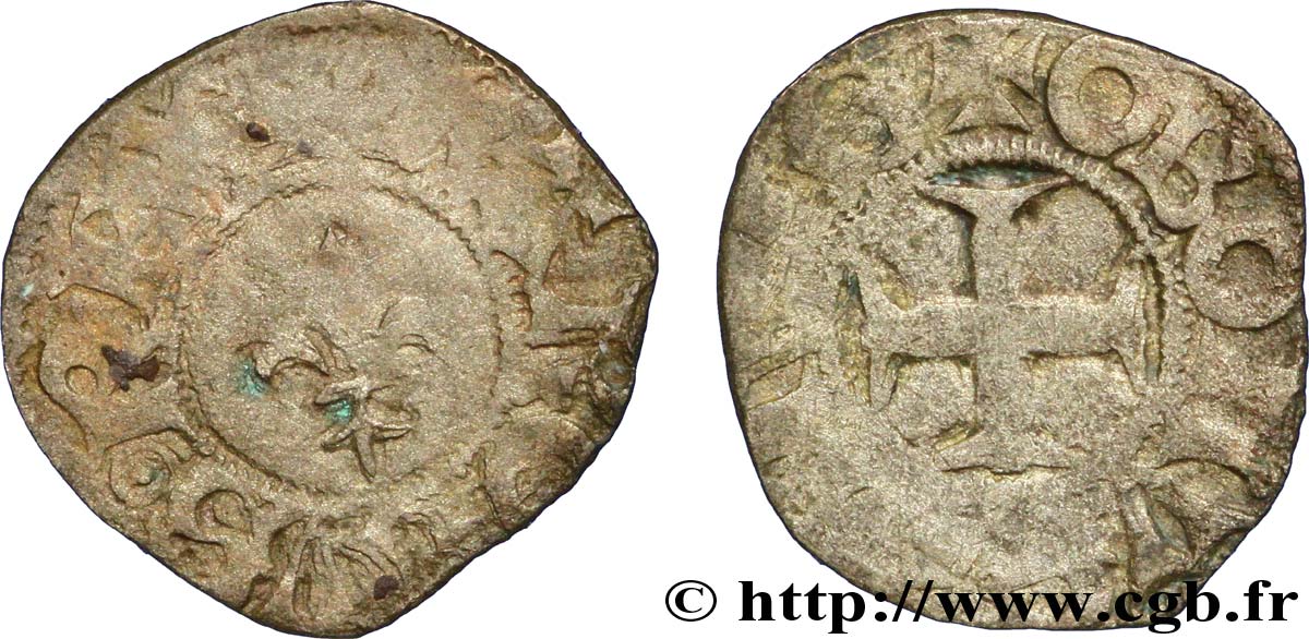 CHARLES VI LE FOU OU LE BIEN AIMÉ Obole n.d. Atelier indéterminé TB