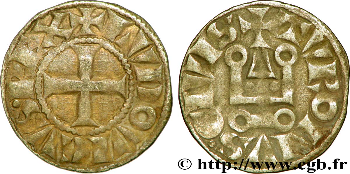 LOUIS IX DIT &nbsp;SAINT LOUIS&nbsp; Denier tournois n.d.  TB+