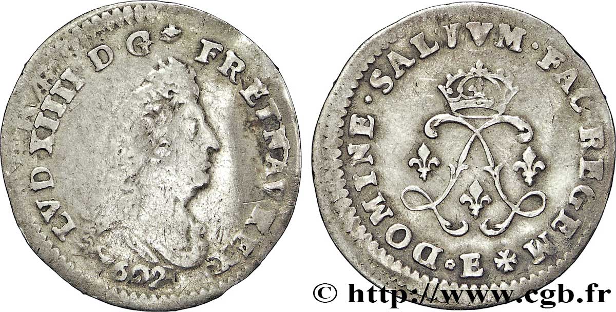 LOUIS XIV LE GRAND OU LE ROI SOLEIL Quatre sols aux deux L 1692 Tours TB/TB+