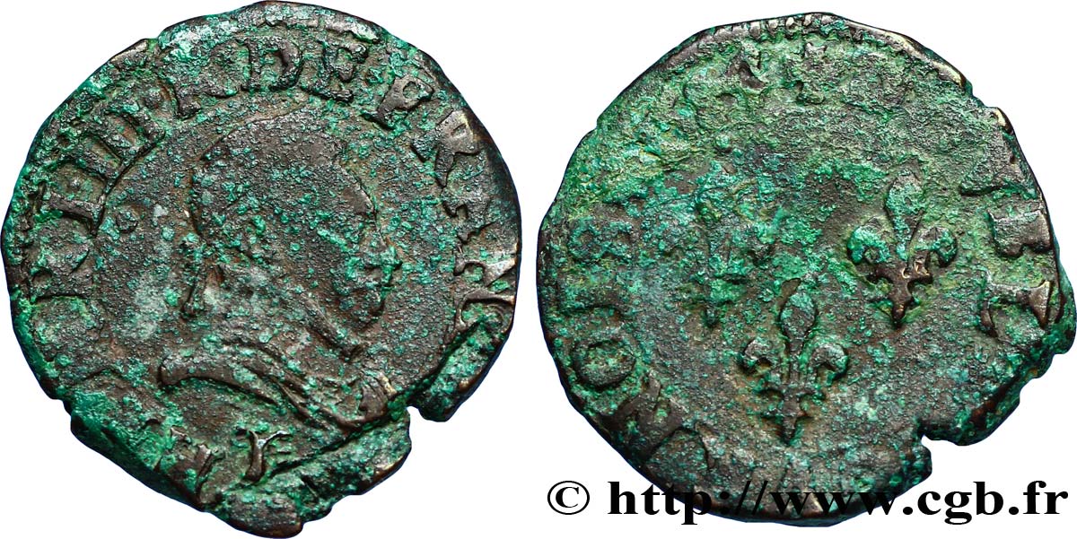 HENRI III Double tournois 1584 Nantes TB+