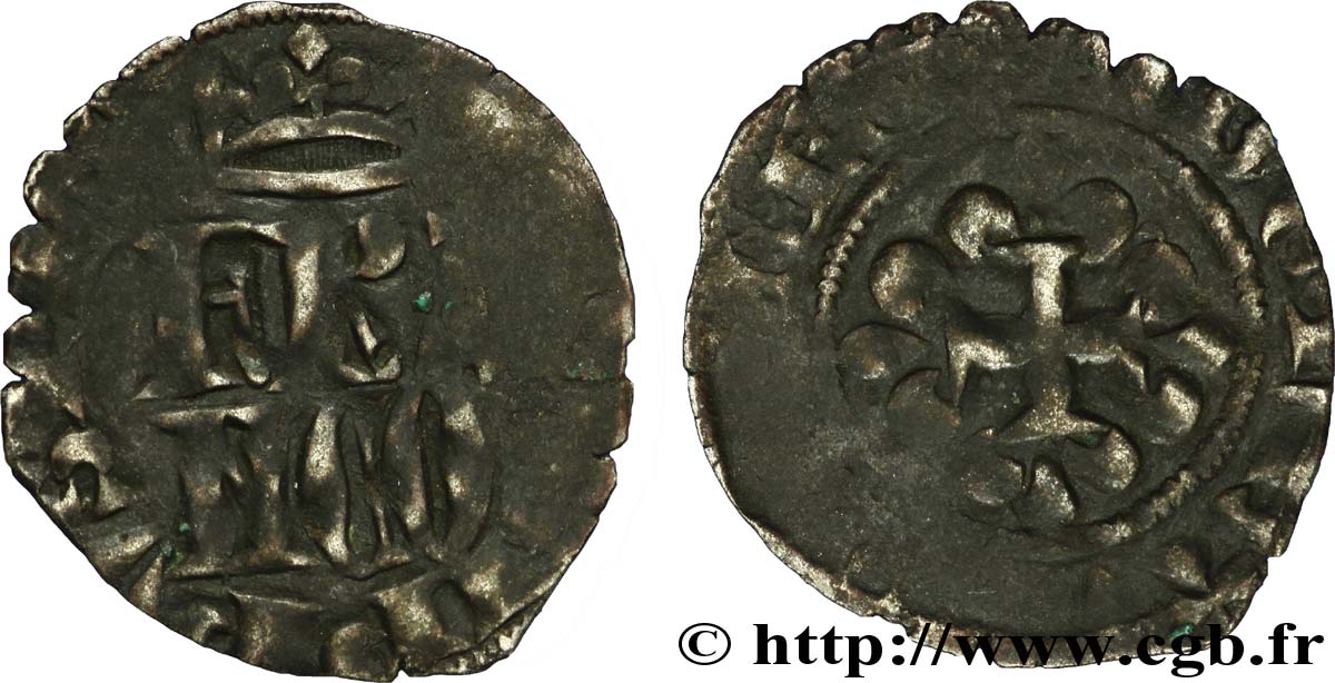 PHILIPPE VI DE VALOIS Double parisis, 3e type n.d.   TB+