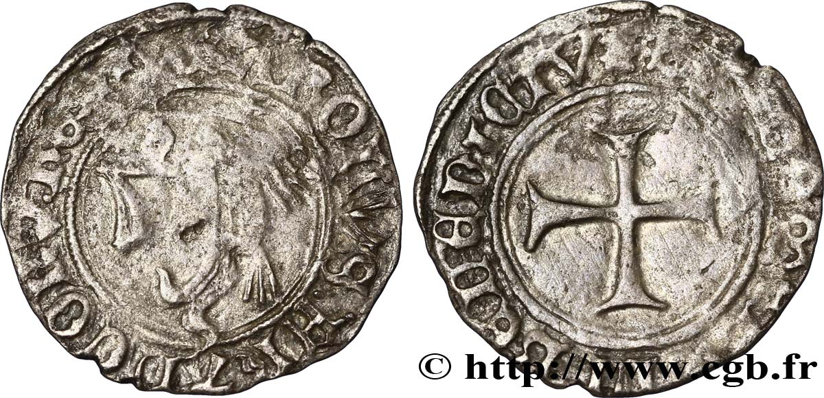 CHARLES VIII Liard au dauphin n.d. Saint-Lô BC+