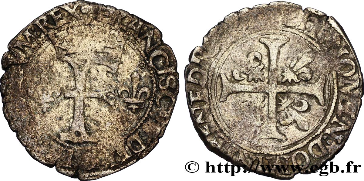 FRANÇOIS IER LE RESTAURATEUR DES LETTRES Dizain franciscus, 1er type n.d. Toulouse TB+