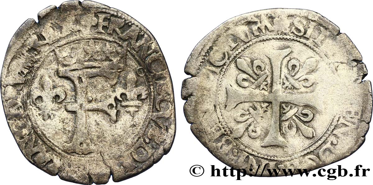 FRANÇOIS IER LE RESTAURATEUR DES LETTRES Dizain franciscus, 1er type n.d. Toulouse TTB