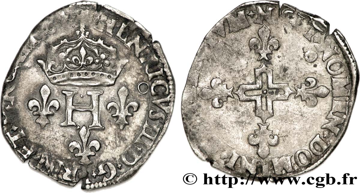 HENRY III Double sol parisis, 2e type n.d. Montpellier BC+