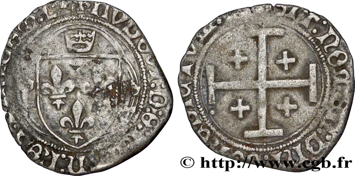 LOUIS XII LE PÈRE DU PEUPLE Grand blanc de Provence, 1er type n.d. Tarascon TB+