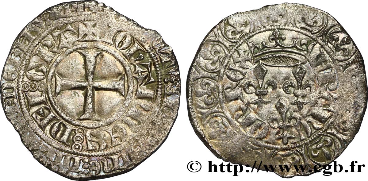 JUAN II  THE GOOD  Gros aux trois lis n.d. s.l. MBC