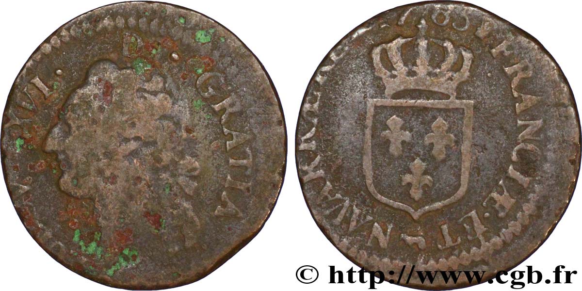 LOUIS XVI Demi-sol dit &nbsp;à l&nbsp;écu&nbsp; de Béarn 1785 Pau B