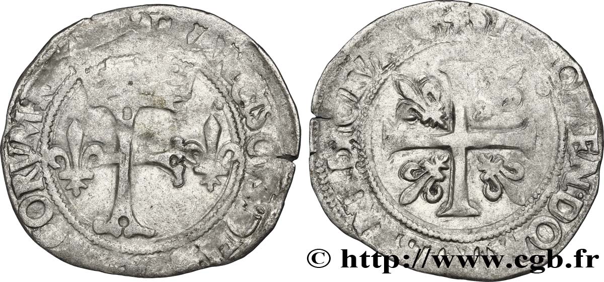 FRANÇOIS IER LE RESTAURATEUR DES LETTRES Dizain franciscus, 1er type n.d. Toulouse TB+