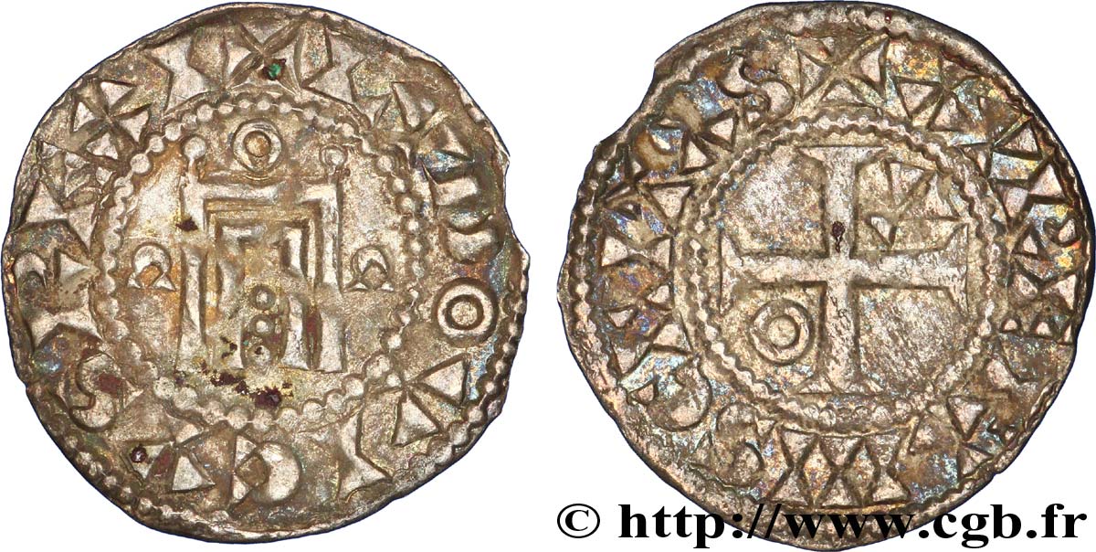 LOUIS VI LE GROS Denier n.d. Orléans TTB